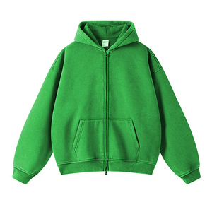 Sudadera con Capucha para Hombre, Color Sólido, Algodón French Terry, Corte Casual, Manga Regular, Invierno, Ecológica - Product Image 3