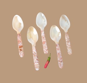 Cuchara de nácar hecha a mano a precio de fábrica, cuchillo para mantequilla de concha natural cuadrada, kit de herramientas para servir, juego de cubiertos para comidas elegantes. - Product Image 3