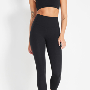 Pantalons de yoga pour femmes, solides, sans couture, extensibles, taille haute, élastiques, respirants, leggings de fitness pour la salle de sport, l'entraînement et la course à pied - Product Image 1