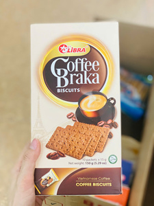 ขนมปังกรอบสำหรับพักดื่มกาแฟในออฟฟิศ |   ขนมบิสกิตกรอบ - รับผลิตแบบ OEM ODM แบรนด์ส่วนตัว โรงงานเวียดนาม ผู้ผลิตขายส่ง - Product Image 1