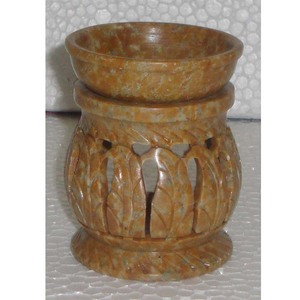 Antique Handcrafted Aroma Soapstone <b>Oil</b> <b>Burner</b> Manufacturer And Big Supplier Product Made By Indian Designer For Home Decoration - Product Image 5