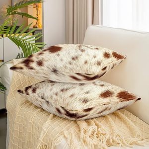 Housse de coussin carrée à motif animalier, style nordique, décoration d'intérieur, lavable, en polyester et coton - Product Image 3