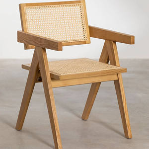 Modern Style Teak Wood <b>Dining</b> Table with <b>4</b> <b>Chairs</b> Outdoor Garden Furniture Rattan Synthetic <b>Chair</b> Design - Pollensa - Product Image 5