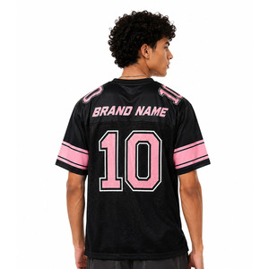 เสื้อฟุตบอลอเมริกันแบบตาข่ายย้อนยุคพิมพ์ลายแบบซับลิเมชั่นสั่งทำได้ น้ำหนักเบา เหมาะสำหรับทุกเพศ ผู้ผลิตชุดทีม รับสั่งทำโลโก้พิมพ์บนเสื้อ - Product Image 4