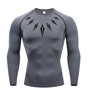 2026 <b>Men</b> long sleeve <b>compression</b> <b>shirt</b> Printed water Sports rash Protection Quick dry Base Sports Outdoor Activities Water Use - Product Image 5