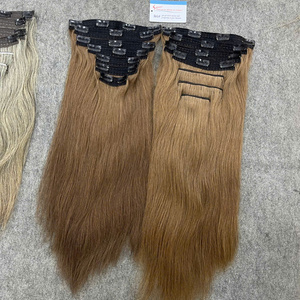 ผมต่อแบบคลิปหนีบตรงสีน้ำตาล ทำจากผมแท้เวียดนาม 100% ขายส่งจากผู้ผลิต - Product Image 5
