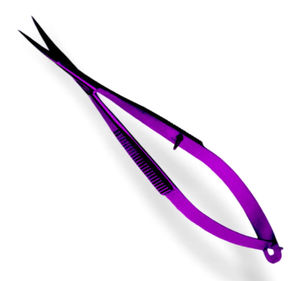 Premium Spring Nail Cuticle Scissors Stainless Steel Curved Blade Sharp Precision Non-Foldable Steel Handle Hole Beauty Tool - Product Image 4