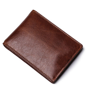 กระเป๋าสตางค์หนังผู้ชายคุณภาพสูง ดีไซน์บางเฉียบ ป้องกัน RFID ผู้ผลิตขายส่ง รับผลิตตามแบบ OEM สร้างแบรนด์ได้ สำหรับส่งออก ขายในราคาถูก - Product Image 5