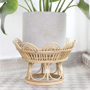 Macetero de ratán para decoración del hogar, soporte hecho a mano para plantas, decoración de jardín interior, el precio más barato - Product Image 4
