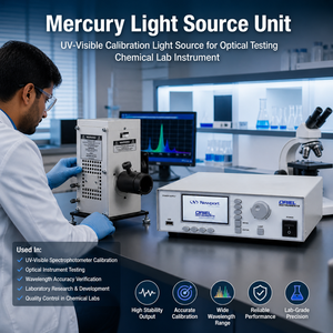 Unidad de Fuente de Luz UV de Mercurio de 420nm |   Lámpara de Calibración UV Visible |   Equipo de Laboratorio Químico y de Pruebas Ópticas |   Suministro OEM - Product Image 5