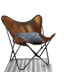 Elegant Black Folding Stand Lightweight Butterfly Style Leather Living Room <b>Chair</b> Foldable Leisure <b>Chair</b> Furniture - Product Image 1