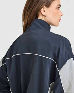Ensemble de survêtement décontracté pour femmes, deux pièces, veste à manches longues et pantalon large, tenue de sport confortable pour les loisirs et l'entraînement - Product Image 6