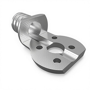 Support de fixation / support pivotant usiné CNC avec axe - Product Image 1