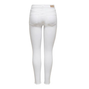 Jeans pour femmes OEM, vêtements pour femmes, jeans à jambes larges, taille mi-haute, décontractés, en denim blanc personnalisé, best-seller - Product Image 4
