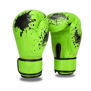 Gants de boxe en cuir PU professionnels pour entraînement, vente en gros d'usine à prix abordable, gants de boxe MMA - Product Image 2