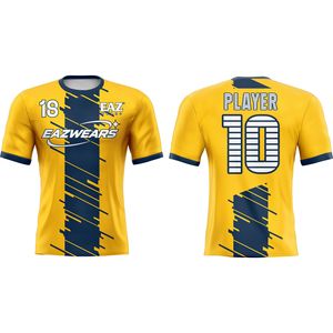 เสื้อฟุตบอลระบายอากาศได้ดี ชุดทีมฟุตบอล ควบคุมความชื้น เสื้อกีฬา สั่งทำได้ตามแบบ รับผลิตแบบ OEM ODM เสื้อฟุตบอล - Product Image 1