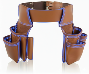 เข็มขัดเครื่องมือหนังพรีเมียมผ้าแคนวาสแบบหนาพิเศษสำหรับช่างไฟฟ้า ช่างไม้ กระเป๋าคาดเอวปรับได้ ราคาขายส่ง OEM - Product Image 6