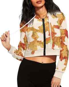 Sudadera de Verano para Mujer, de Alta Calidad, con Estampado Floral en Degradado Pastel, Suave, Ligera, Informal, Moderna, con Impresión por Sublimación - Product Image 5