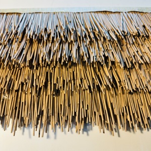 Toiture en chaume synthétique en plastique PE, imitation <span class=keywords><strong>roseau</strong></span> africain, pour usage extérieur, moderne - Product Image 2