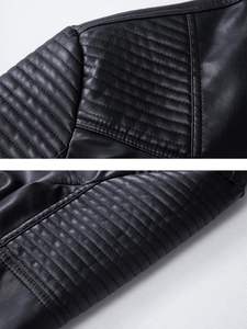 New Style 2026 Men Leather <b>Biker</b> <b>Jacket</b> High Performance Motorcycle Leather <b>Jacket</b> for Men - Product Image 5