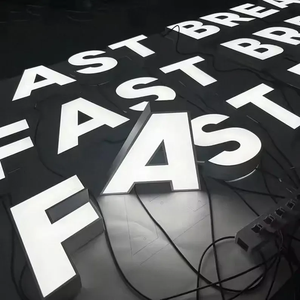 Letrero Luminoso Exterior Personalizado con Iluminación Frontal, Letrero con Logotipo 3D, Letras Luminosas LED, Letrero de Pared para Oficina - Product Image 1