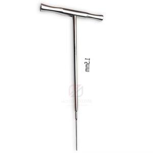 เครื่องมือผ่าตัดกระดูกสัตว์แบบมีรูตรงกลาง ด้ามจับรูปตัว T ผลิตจากเหล็กเยอรมัน ขนาด 1.5-4.0 มม. - Product Image 6