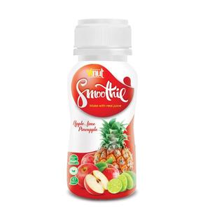 น้ำผลไม้สมูทตี้บรรจุขวด 150 มล. - รสแอปเปิ้ล - มะนาวและสับปะรด รับผลิตแบบ OEM ODM แบรนด์ส่วนตัว - Product Image 1