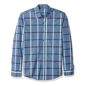 Chemise à manches longues décontractée professionnelle pour homme, 100% coton, tissu sergé respirant, fournisseur en gros pour le bureau - Product Image 5