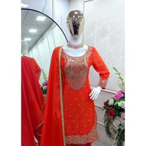 ชุดเดรสออกงานพรอมชุดเสื้อ dhoti dupatta - Product Image 2