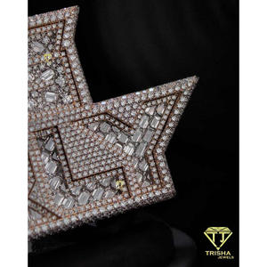 Big Dirty <b>Custom</b> <b>Name</b> Pendant With Lion Head VVS Moissanite Diamond 925 Sterling Silver Iced Out Hip Hop <b>Necklace</b> Luxury Jewelry - Product Image 5