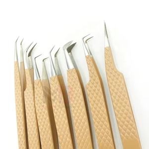 Pinzas de Extensión de Pestañas de Alta Calidad con Agarre de Diamante, Marca Privada, Recubrimiento en Polvo, Probadas a Mano, Puntas Micro Plateadas, Pinzas Personalizadas - Product Image 5