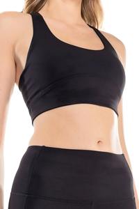 Soutien-gorge de sport rembourré sans couture pour femme, personnalisé, extensible, respirant, séchage rapide, idéal pour le fitness et la gym (vente en gros) - Product Image 4