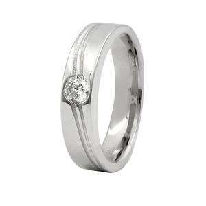 <b>Couples</b> Men's Romantic Wedding & Anniversary 925 Sterling Silver Zircon Engagement <b>Ring</b> Breath of Love - Product Image 1