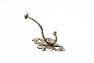 Rustic Brass <b>Wall</b> Hooks Farmhouse Style Decorative Hangers For Kitchen Bathroom Bedroom Elegant Storage Organization Solutions - Product Image 4
