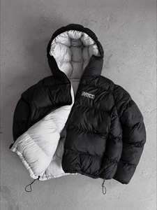 Premium Quality Custom Waterproof Windproof Nylon <b>Reversible</b> Down Puffer <b>Jacket</b> for men - Product Image 4