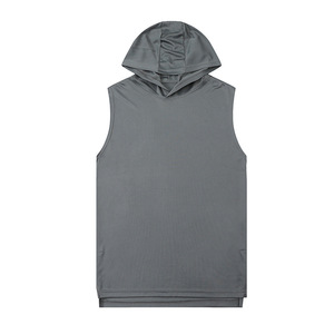 Precio de Fábrica en China y Bangladesh, Logotipo Personalizado OEM, Talla Grande, Transpirable, de Secado Rápido, Sudadera con Capucha Elástica, Informal, Holgada, de Verano para Hombre - Product Image 4