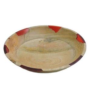 Bol de service artisanal en bois et résine avec 2 cuillères pour salades, fruits et vaisselle – Bol de service de luxe pour la maison et la cuisine - Product Image 4