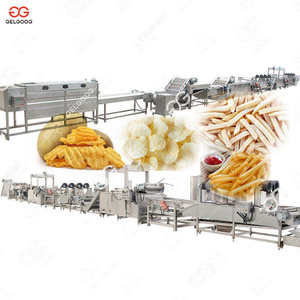 Ligne de production de chips de pommes de terre pour la fabrication alimentaire 220V/380V avec fonctionnement entièrement automatique et facile, machine à fabriquer des frites surgelées - Product Image 2