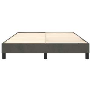 Base de Cama Tapizada en Terciopelo Gris Oscuro 100% Poliéster con Madera Contrachapada y Madera de Ingeniería, Duradera y Elegante - Product Image 5