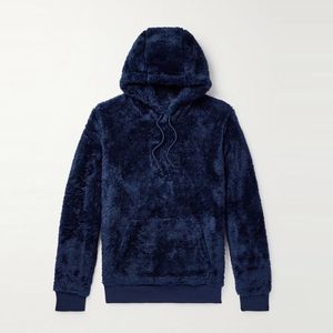 Sudadera con Capucha de Forro Polar Sherpa para Hombre, Antipelusas, Transpirable, con Cordón Ajustable y Bolsillo para Invierno - Product Image 1