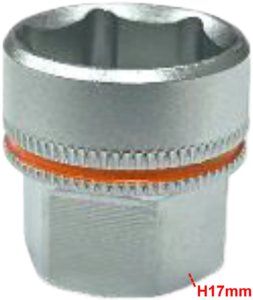 (3/8"Dr.) x 22 mmL x 10 piezas 6 pt. Juego de llaves de vaso. - Product Image 3