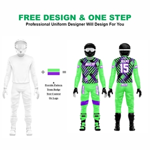 Vêtements de course de motocross et VTT respirants en tissu sublimé couleur fluo, tendance, vente en gros directe usine - Product Image 2