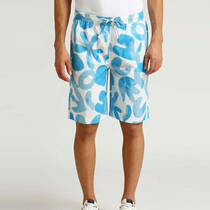 Service OEM – Short de sport pour homme 100 % coton, personnalisable, motif écossais vintage sur le devant, respirant et anti-plis - Product Image 1