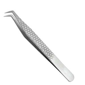 Pinces à cils professionnelles en acier inoxydable avec poignée antistatique et confortable, couleur et logo personnalisés, construction durable - Product Image 6