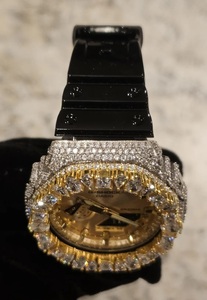 Montre de luxe en moissanite, taille poire, entièrement sertie de diamants, style hip-hop, pour homme, VVS1 - Product Image 2