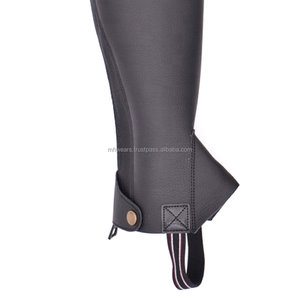 Guêtres d'équitation en cuir de qualité supérieure, demi-guêtres, ajustées, avec boutons, pour l'entraînement, emballage personnalisé pour hommes et femmes, OEM - Product Image 6