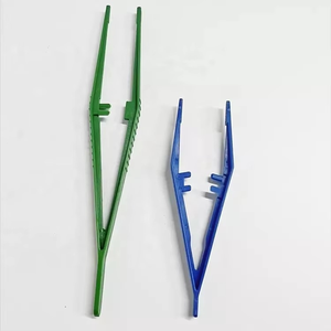 Pince à épiler manuelle jetable DIVIED INTERNATIONAL 2025, petite, en plastique de qualité médicale, chirurgicale, bleue, individuelle - Product Image 4