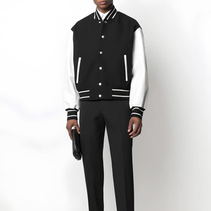 Produit très vendu, vestes de baseball sur mesure pour hommes, doublure en polaire légère, veste de baseball pour hommes - Product Image 3