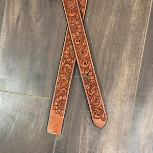 High Quality Hand Tooled Genuine Leather Heavy Duty Belt Strap With Holes for Man Without Buckle Durable Belts for Men & Women's - Product Image 4