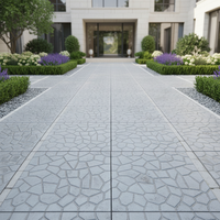 Fournisseur de moules pour dalles de sol en béton Futian, moule de pavage en ciment imitation pierre, pavé paysager pour cour